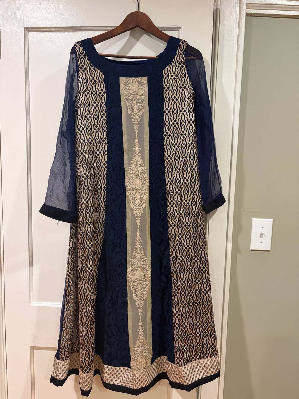 Renaissance/Halloween Long Intricate Dress Detail Check Pics for Measurements